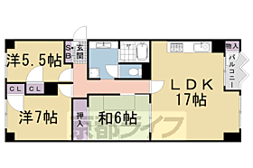 嵐山ロイアルハイツ 3-308 ｜ 京都府京都市右京区梅津大縄場町（賃貸マンション3LDK・3階・72.00㎡） その2