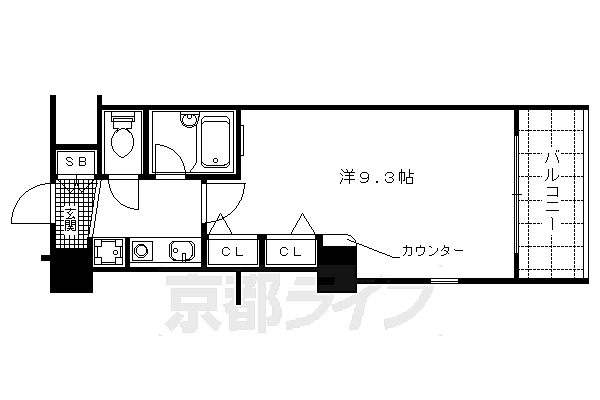 Ｄｅ’Ｌｅａｄ＆Ｓｕｎｖｅｒｔ　桂川東 711｜京都府京都市右京区梅津南広町(賃貸マンション1K・7階・26.61㎡)の写真 その2