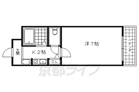 パラドール西院ＰＡＲＴIII 506 ｜ 京都府京都市右京区西院安塚町（賃貸マンション1K・5階・22.21㎡） その2