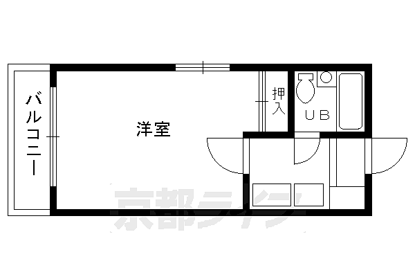 ロイヤルヒルズ鷹ヶ峯 403｜京都府京都市北区鷹峯黒門町(賃貸マンション1K・4階・20.00㎡)の写真 その2