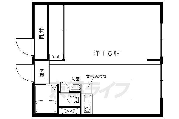 Ｄｏｏｒ’ｓ　ＤｅＤｅ　Ｏｎｅ 104｜京都府京都市右京区太秦中筋町(賃貸マンション1R・1階・32.25㎡)の写真 その2