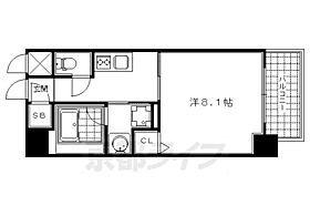 京都府京都市中京区姉東堀川町（賃貸マンション1K・7階・29.11㎡） その2