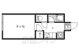 京都府京都市北区上賀茂壱町口町（賃貸アパート1K・1階・18.63㎡） その2