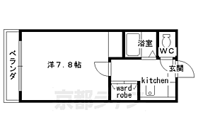 京都府京都市北区大宮西山ノ前町（賃貸マンション1K・2階・20.00㎡） その2