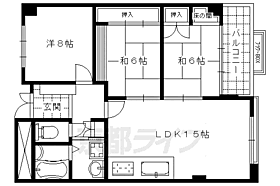 グランドパレスもと庄屋 415 ｜ 京都府京都市右京区常盤下田町（賃貸マンション3LDK・4階・85.63㎡） その2