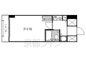 ジョイテル西院 802 ｜ 京都府京都市右京区西院三蔵町（賃貸マンション1K・8階・20.37㎡） その2