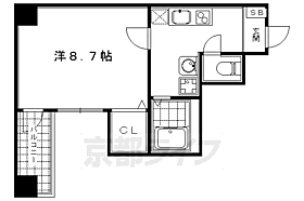 京都府京都市中京区下妙覚寺町（賃貸マンション1K・9階・27.08㎡） その2