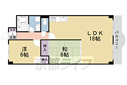 グレイスヴィラ阿部 9階2LDKの間取り