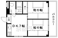 梅津高畝ハイツ2階6.0万円