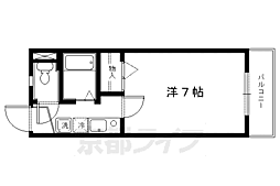 りきゅうー7 2階1Kの間取り