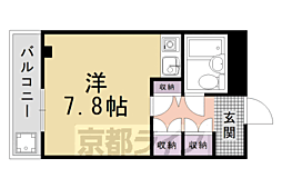 プロスパーズＤ．Ｃ 2階1Kの間取り