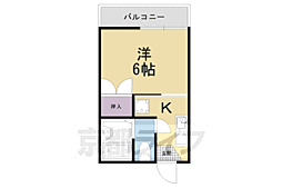 瀬戸畑ハイツ 1Kの間取図画像