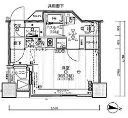 アイフォート千住曙町 ワンルームの間取図画像