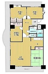 パークサイドおおみち 4LDKの間取図画像