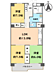 間取り：３ＬＤＫ・南向きのお部屋です 