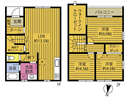 コ・コ・アンジュ 3LDKの間取図画像