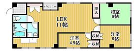 スターハイツマナベ  ｜ 大阪府大阪市港区市岡元町2丁目（賃貸マンション3LDK・4階・57.00㎡） その2