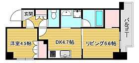 LaDouceur中之島  ｜ 大阪府大阪市西区土佐堀3丁目3-2（賃貸マンション2DK・6階・40.15㎡） その2