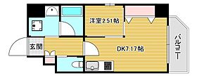 シーズンフラッツ新町 403 ｜ 大阪府大阪市西区新町3丁目2-20（賃貸マンション1DK・4階・27.88㎡） その2