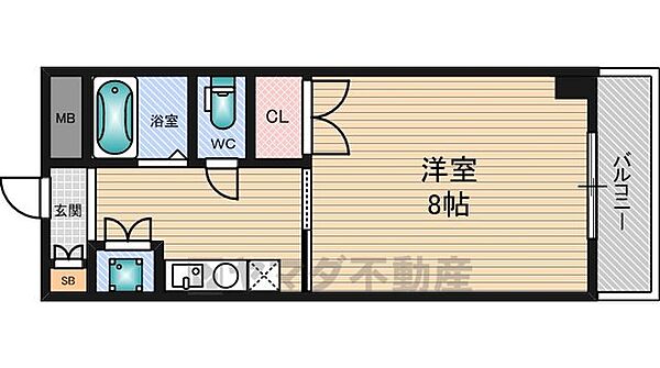 ラファイン江坂 ｜大阪府吹田市江坂町２丁目(賃貸マンション1K・3階・26.00㎡)の写真 その2