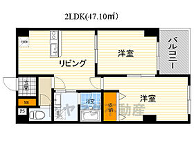 デイグラン桃山台  ｜ 大阪府豊中市新千里南町２丁目2番30号（賃貸マンション2LDK・4階・47.10㎡） その2