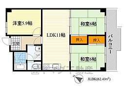 間取図画像 3LDK
