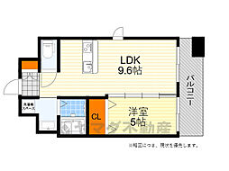 第1関根マンション 2階1LDKの間取り