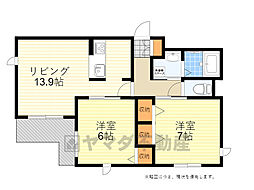 間取図画像 2LDK