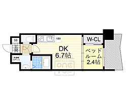 セレニテ新大阪アリエ 1DKの間取図画像