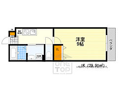 BergVista 1Kの間取図画像
