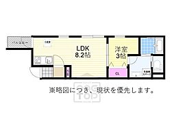 Rico豊中春日 1LDKの間取図画像