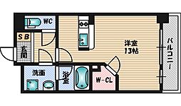 ORACION吹田 ワンルームの間取図画像