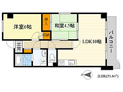 フローイント・上長 3LDKの間取図画像