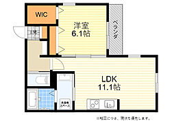 カーサフェリチェヴィータ 1LDKの間取図画像