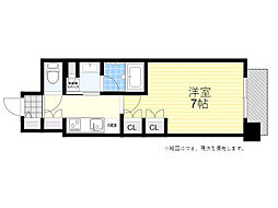 Urbanex江坂広芝 1Kの間取図画像