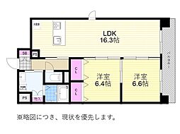 第2関根マンション 2LDKの間取図画像