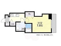 RitzSQUAREdomani 1Kの間取図画像