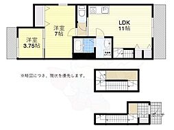 G MAISON豊中蛍池 2LDKの間取図画像