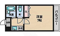 カーサデグラナダ 1Kの間取図画像