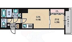 Urbanex江坂広芝 1LDKの間取図画像