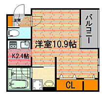 仮称）深川新築アパート 302号室 ｜ 広島県広島市安佐北区深川７丁目（賃貸アパート1K・3階・32.52㎡） その2