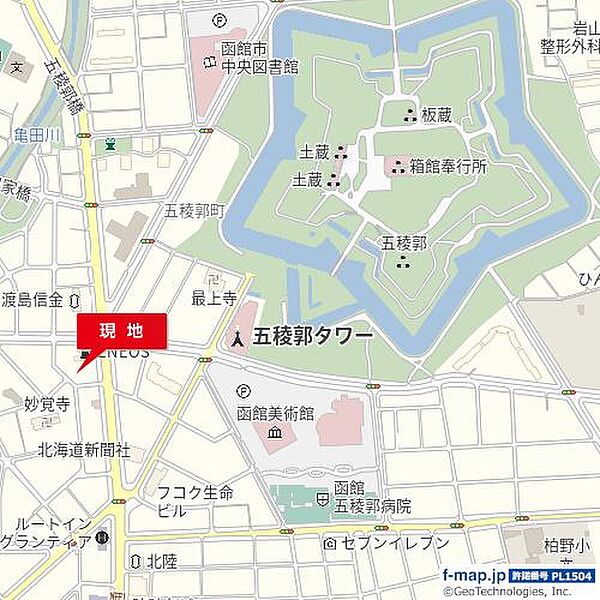 地図を拡大表示