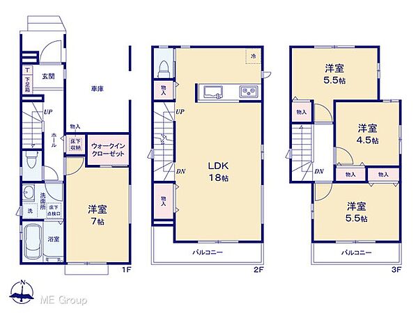 間取りを拡大表示