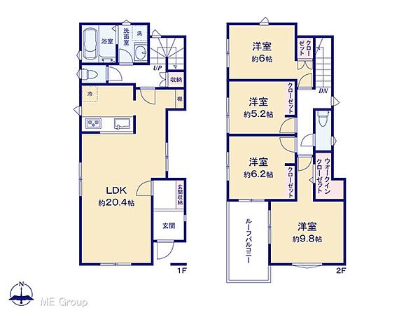 間取りを拡大表示
