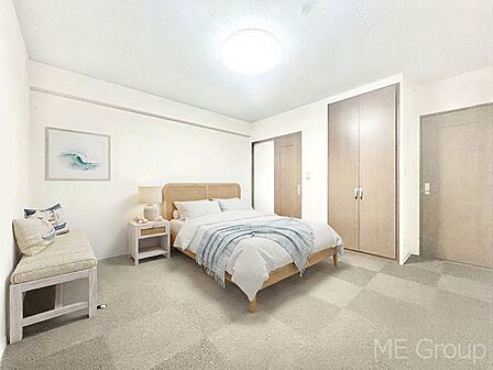 ゆったり寛げるプライベート空間で1日の疲れもリフレッシュ! ※家具はCG加工です