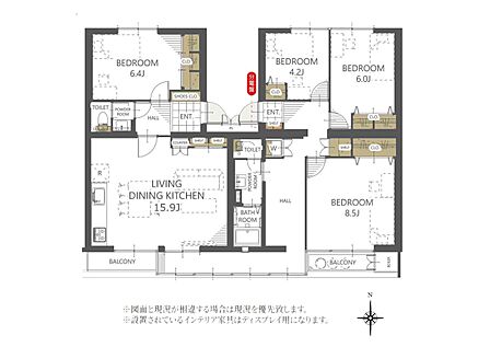 4LDK 間取り