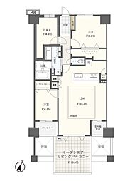 ヴェレーナシティ千葉ニュータウン中央2パーク・ヴィラ 3LDKの間取図画像