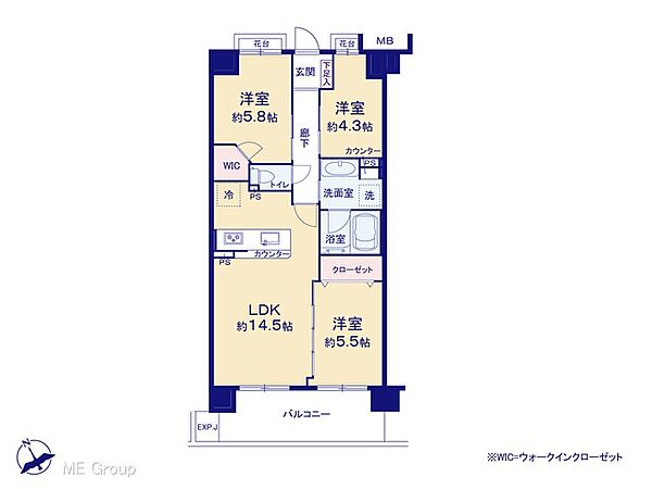 間取りを拡大表示