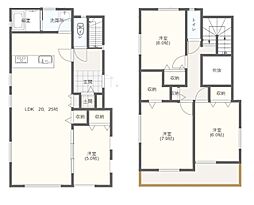 千葉市花見川区宮野木台1丁目　中古戸建て 4LDKの間取り