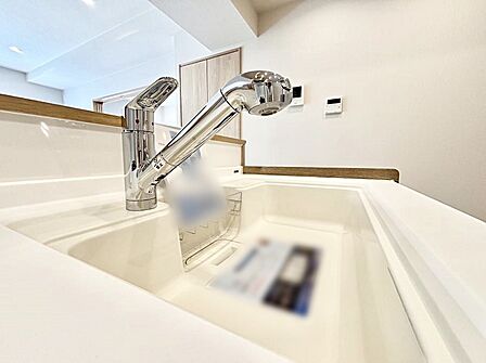 浄水器一体型のキッチンで洗い物用・料理用と切り替え簡単